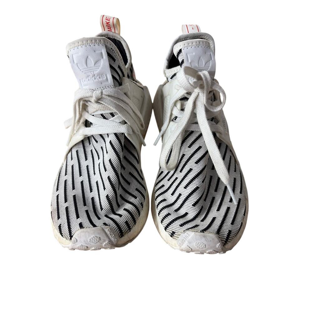 Adidas NMD R1 Black White Knit Sneakers Mens 8 Streetwear